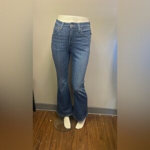 Women's Medium Blue Flare Jeans — Classic High-Rise Denim